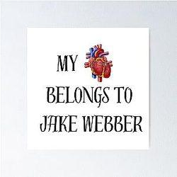 Mon coeur appartient à Jake Webber Affiche