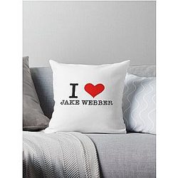 Je coeur Jake Weber lancer Oreiller