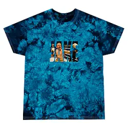 Jake Paul T-shirts - Blue Tie-Dye Boxing Style