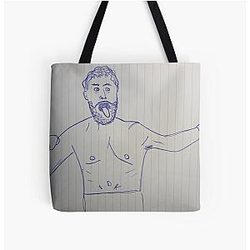 Jake Paul Funny Drawing All Over Print Tote Bag RB1306