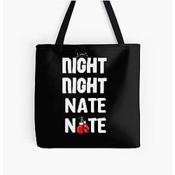 jake paul vs nate robinson (night night nate nate) All Over Print Tote Bag RB1306