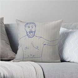 Jake Paul Funny Drawing Throw Pillow RB1306