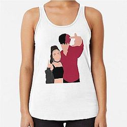 Tara Yummy and Jake Webber   Racerback Tank Top