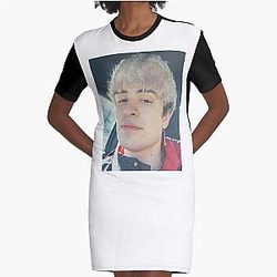 Jake Webber Premium Scoop Graphic T-Shirt Dress