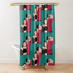Tara Yummy and Jake Webber   Shower Curtain