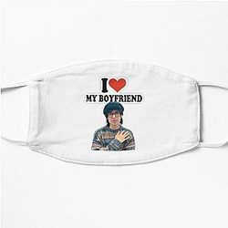 Jake Webber I heart my boyfriend fan design  Flat Mask
