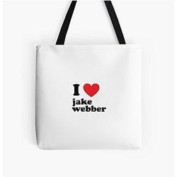 i heart jake webber All Over Print Tote Bag