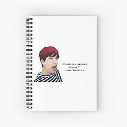 Jake Webber - quote  Spiral Notebook