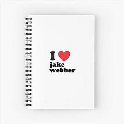i heart jake webber Spiral Notebook