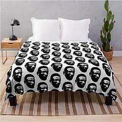 Jamahal Hill Black Throw Blanket