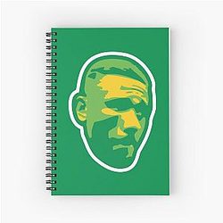 Jamahal Hill Green Spiral Notebook