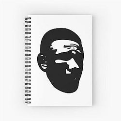 Jamahal Hill Black Spiral Notebook