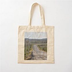 The James Bay road in summer Cotton Tote Bag