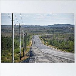 The James Bay Road in Summer Poster