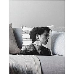 James Bay singer throw pillow.