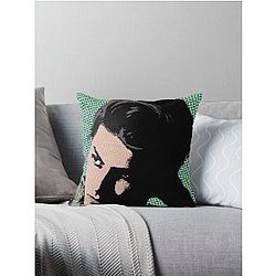 James Bay style pop art throw pillow