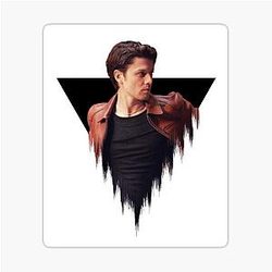 James Bay Dripping Black Triangle Sticker