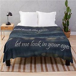 Hold Back the River James Bay Throw Blanket