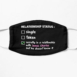 James Charles Face Masks - Relationship with James Charles | Funny TikTok Celebrity Flat Mask RB0202