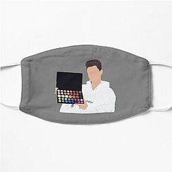 James Charles Face Masks - james charles sisters sweatshirt with morphe palette Flat Mask RB0202