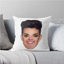 James Charles Pillows - James Charles Meme Throw Pillow RB0202