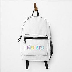 James Charles Backpacks - PASTEL James Charles Merch Sisters official logo rainbow Backpack RB0202