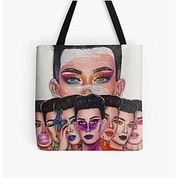 James Charles Bags - James Charles: Unleash Your Inner Artist Series All Over Print Tote Bag RB0202