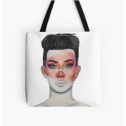 James Charles Bags - James Charles: Unleash your Inner Artist All Over Print Tote Bag RB0202