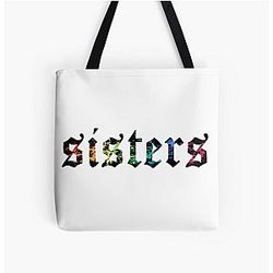 James Charles Bags - James Charles - Sisters Paint Splatter (White) All Over Print Tote Bag RB0202