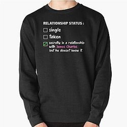 James Charles Sweatshirts - Relationship with James Charles | Funny TikTok Celebrity Pullover Sweatshirt RB0202