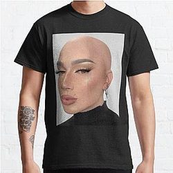 James Charles T-Shirts - James Charles Bald Classic T-Shirt RB0202