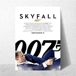 James Bond's code number is 007 James Bond Posters