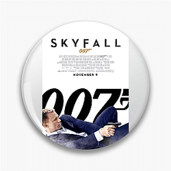 James Bond's code number is 007 James Bond Pins