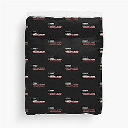 Mentally Dating James Franco White Fonts Duvet Cover