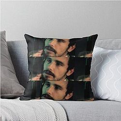 James Franco Throw Pillow