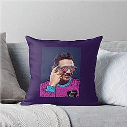 James Franco Glasses Art Throw Pillow