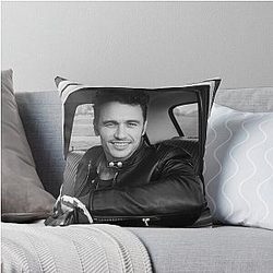 James Franco Car Throw Pillow