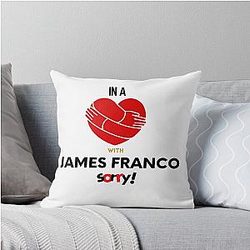 In Relationship with James Franco Throw Pillow