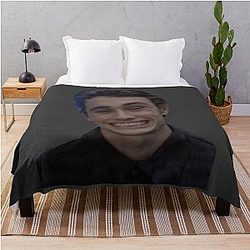 James Franco Smiling Throw Blanket
