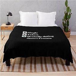 Mentally Dating James Franco throw blanket