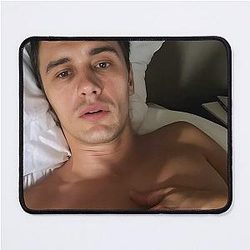 In bed with James Franco Mousepad