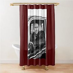 James Franco car shower curtain