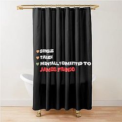 Mentally Committed To James Franco Shower Curtain