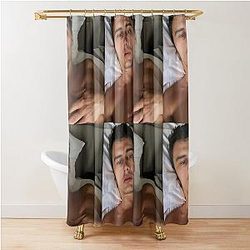 In Bed with James Franco Shower Curtain