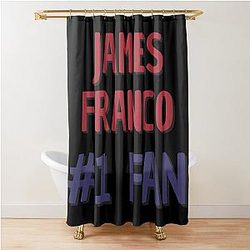 James Franco Fan Shower Curtain