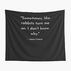 Funny James Franco Quote Tapestries