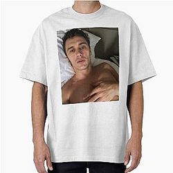 In bed with James Franco oversized tshirt