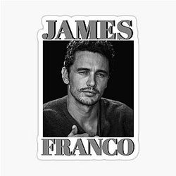 james franco black photo sticker