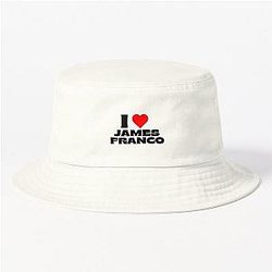 I Love James Franco Black Font Bucket Hat