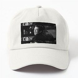 James Franco winking in a dad hat